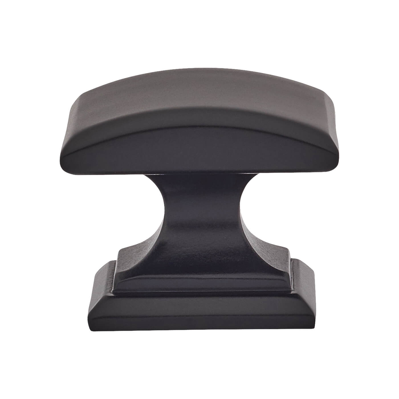 Egar Rectangular Cabinet Knob - 32 x 26mm - Matt Black - view 3