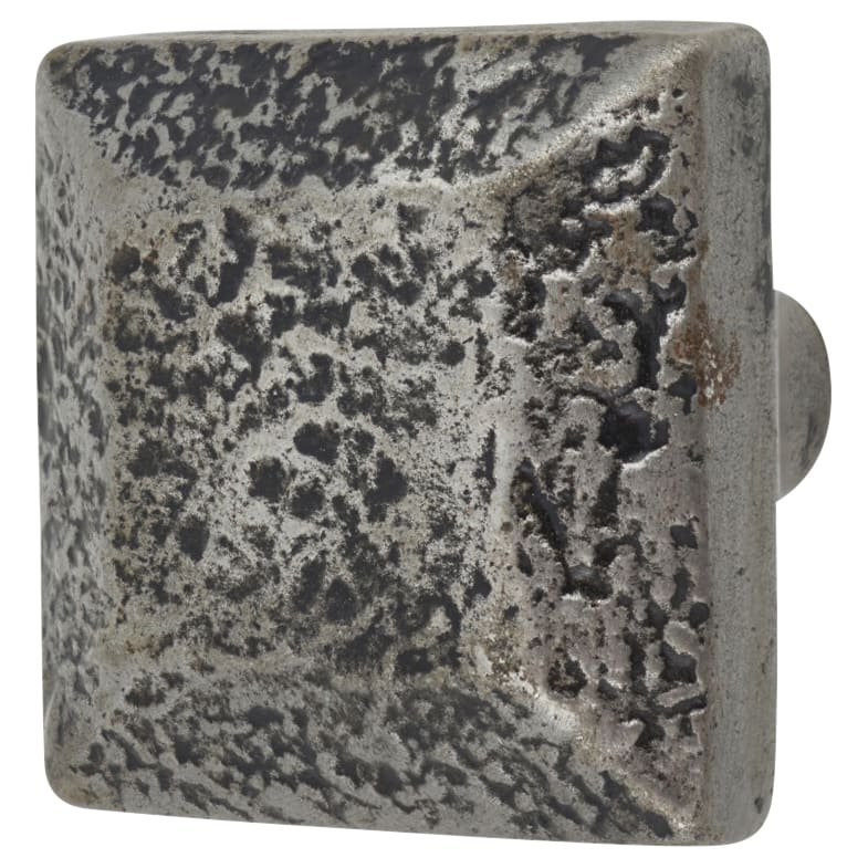Vintage Square Cabinet Knob - 30 x 30mm - Pewter Effect - view 2