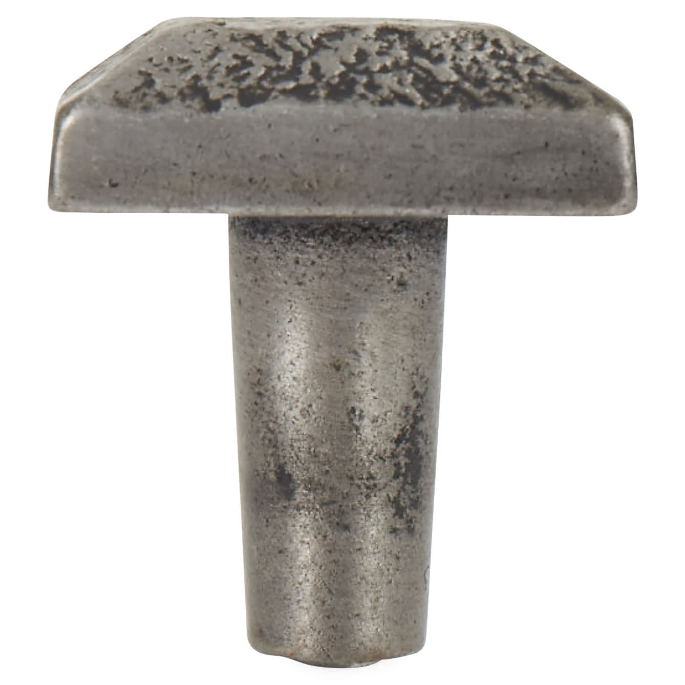 Vintage Square Cabinet Knob - 30 x 30mm - Pewter Effect - view 3