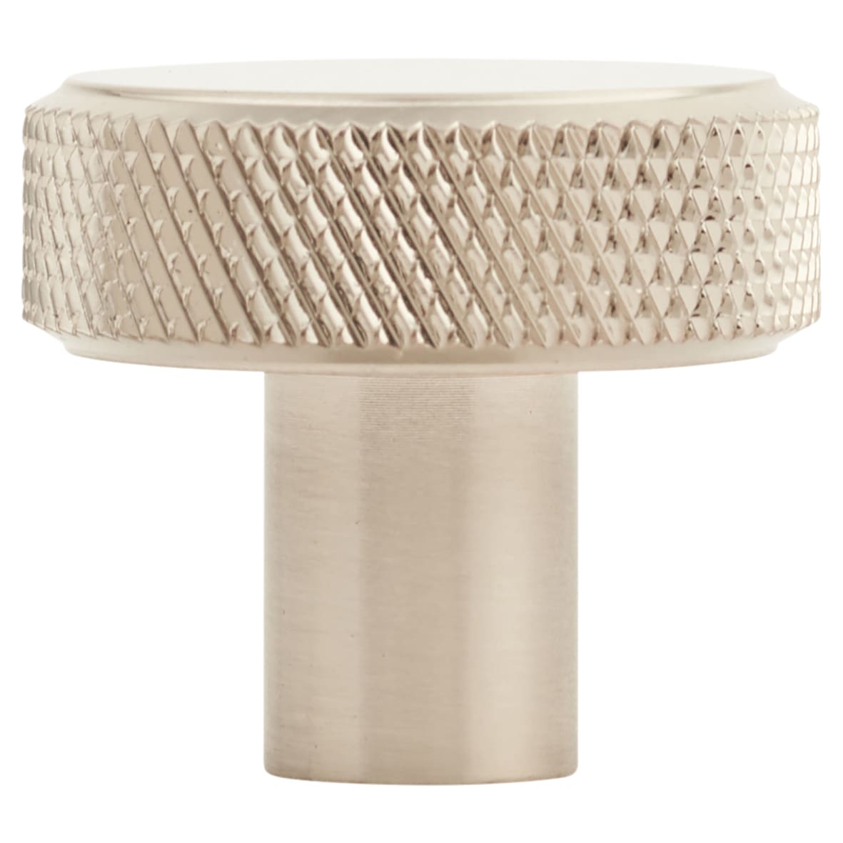 Marlow Knurled Round Cabinet Knob - 30mm Diameter - Satin Nickel - view 2