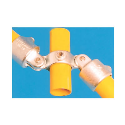 Combination Connector with Through Centre Tube - Key Clamp System - Double Swivel - Galvanised - view 2