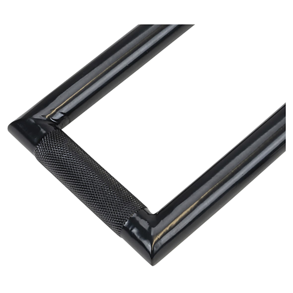 Brompton Rectangular Knurled Door Knocker - Black - 145 x 90mm - view 4