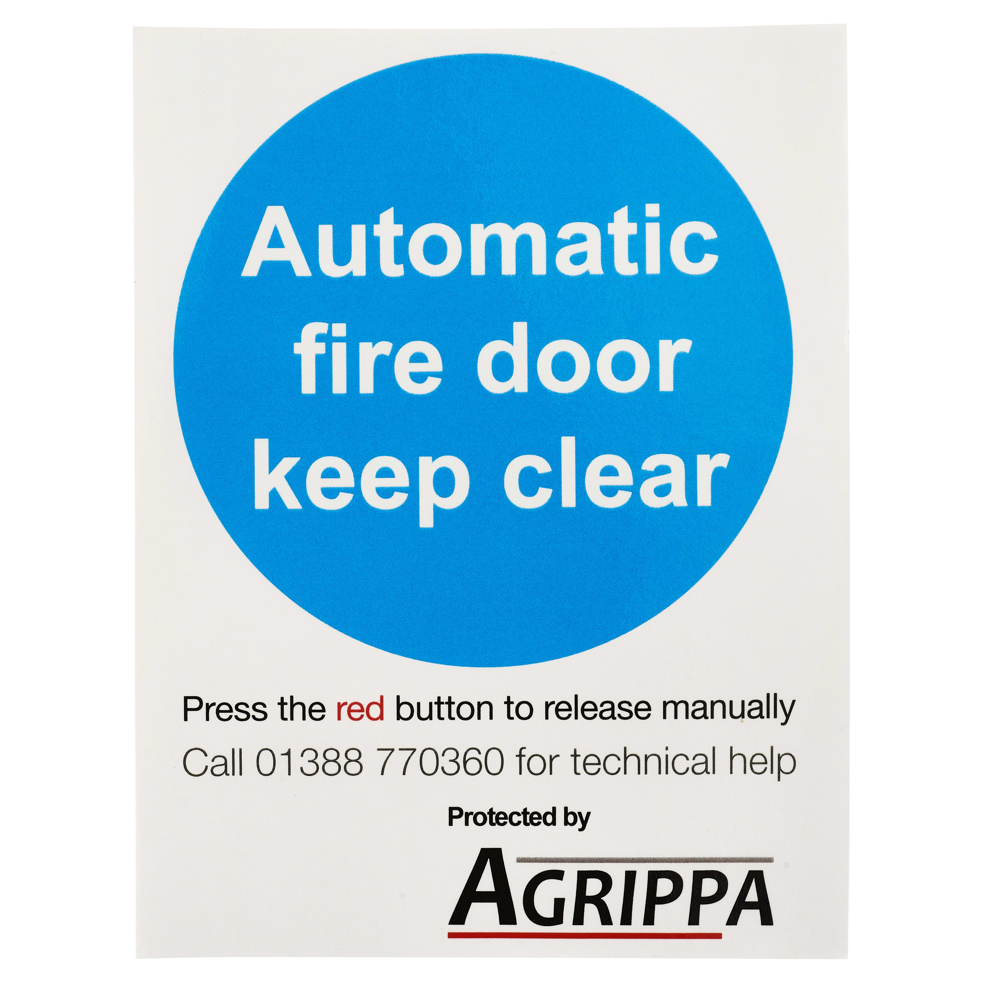 Fire Door Holder Stickers - Pack of 5 - view 3