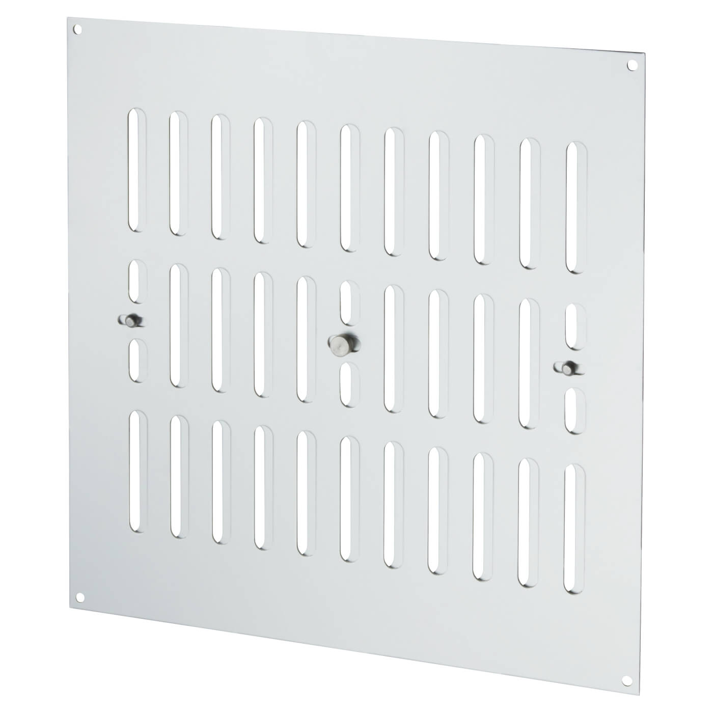 Hit & Miss Vent - 242 x 242mm - Satin Aluminium - view 2