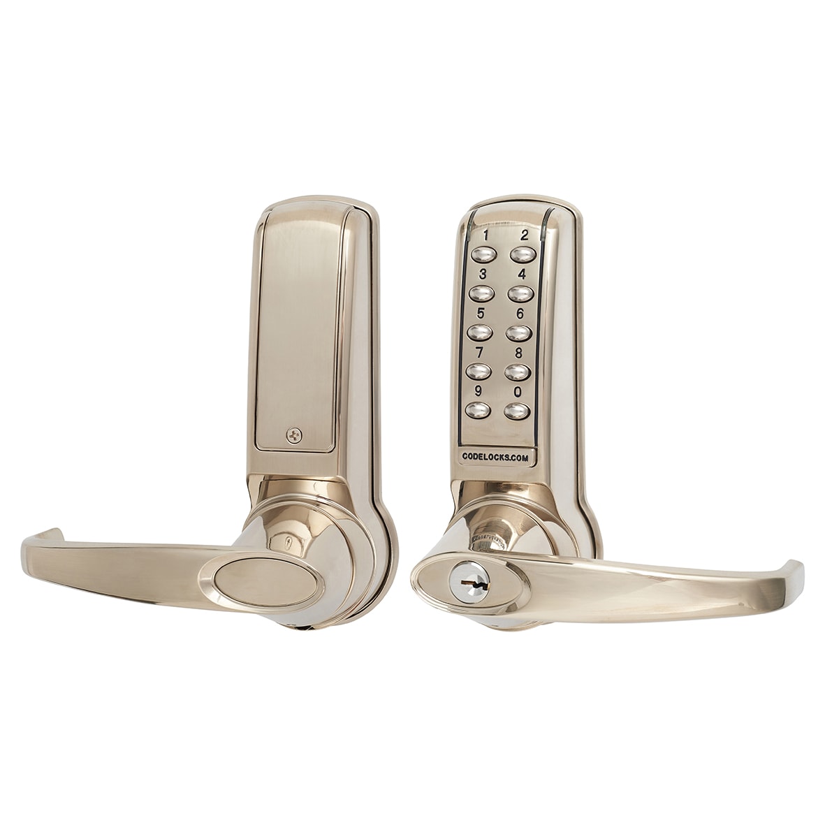 Digital Code Operated Lock and Latch with Intumescent - Stainless Steel - view 2