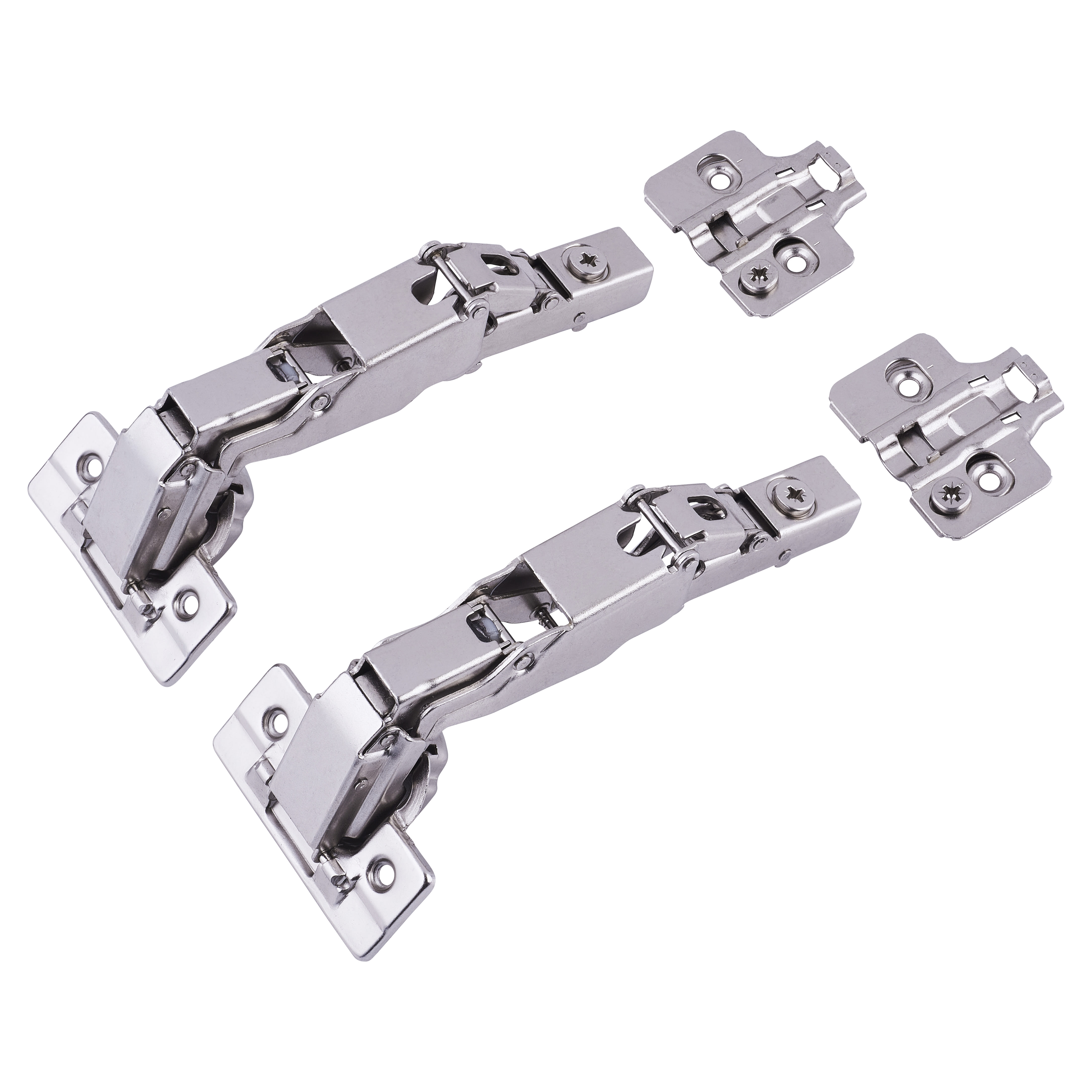 Clip-On Cabinet Hinge - 165° - Soft Close - Overlay - Chrome Plated - view 2