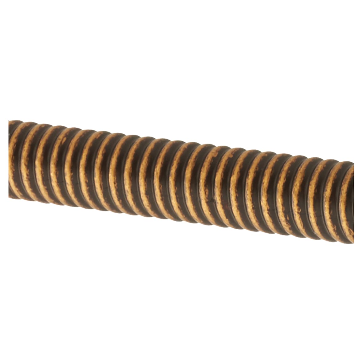 Crewe 10mm Reeded D-Bar Cabinet Pull Handle - 128mm Centres - Antique Brass - view 2
