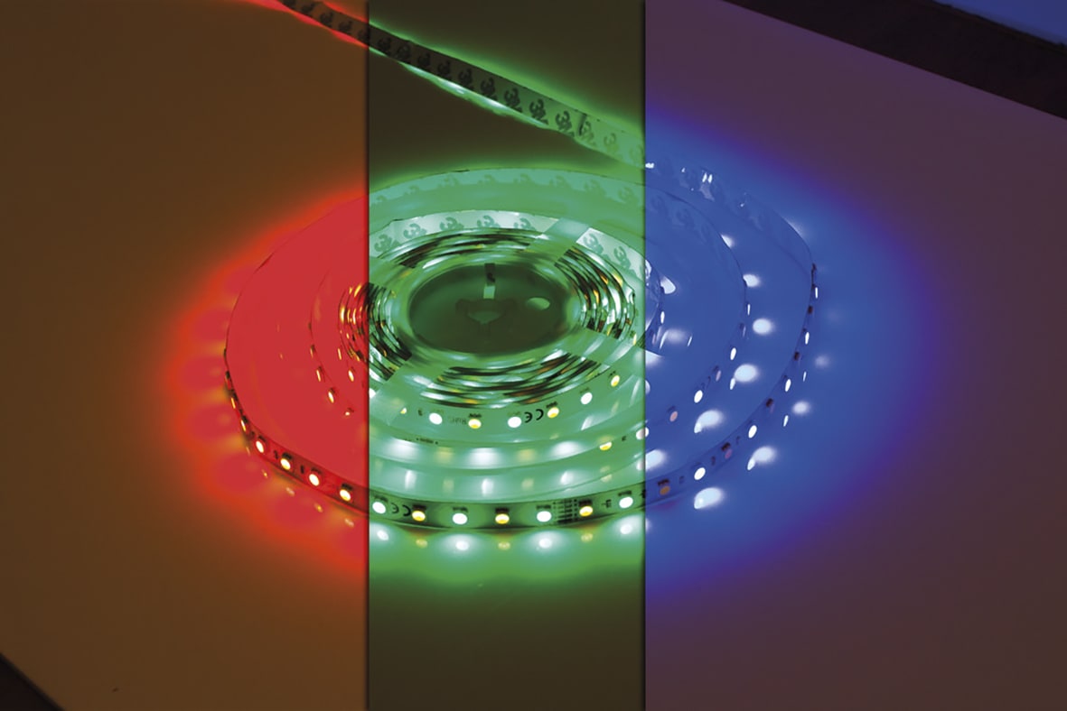 LED 12W Flexible Dimmable LED Strip Light - - 50m - RGB + 3000K Warm White - view 3
