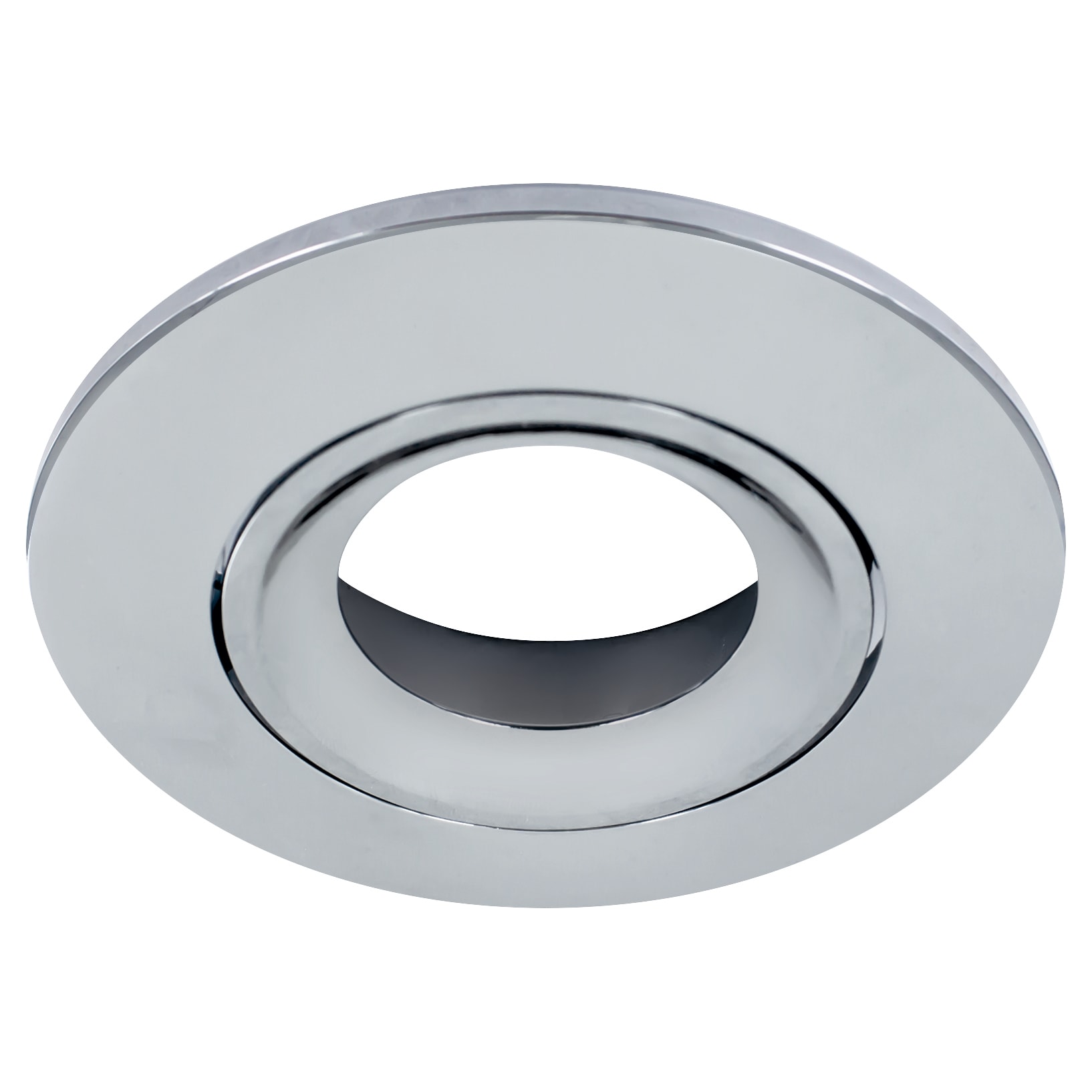 LED Lux Fire Adjustable Fire Rated Downlight Bezel - Polished Chrome - view 2
