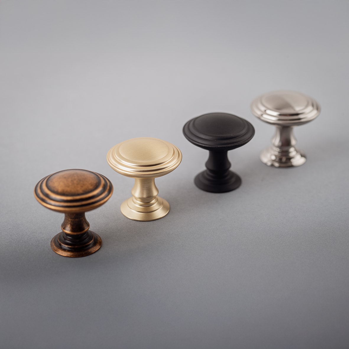 Hythe Round Cabinet Knob - 30mm Diameter - Satin Brass - view 2