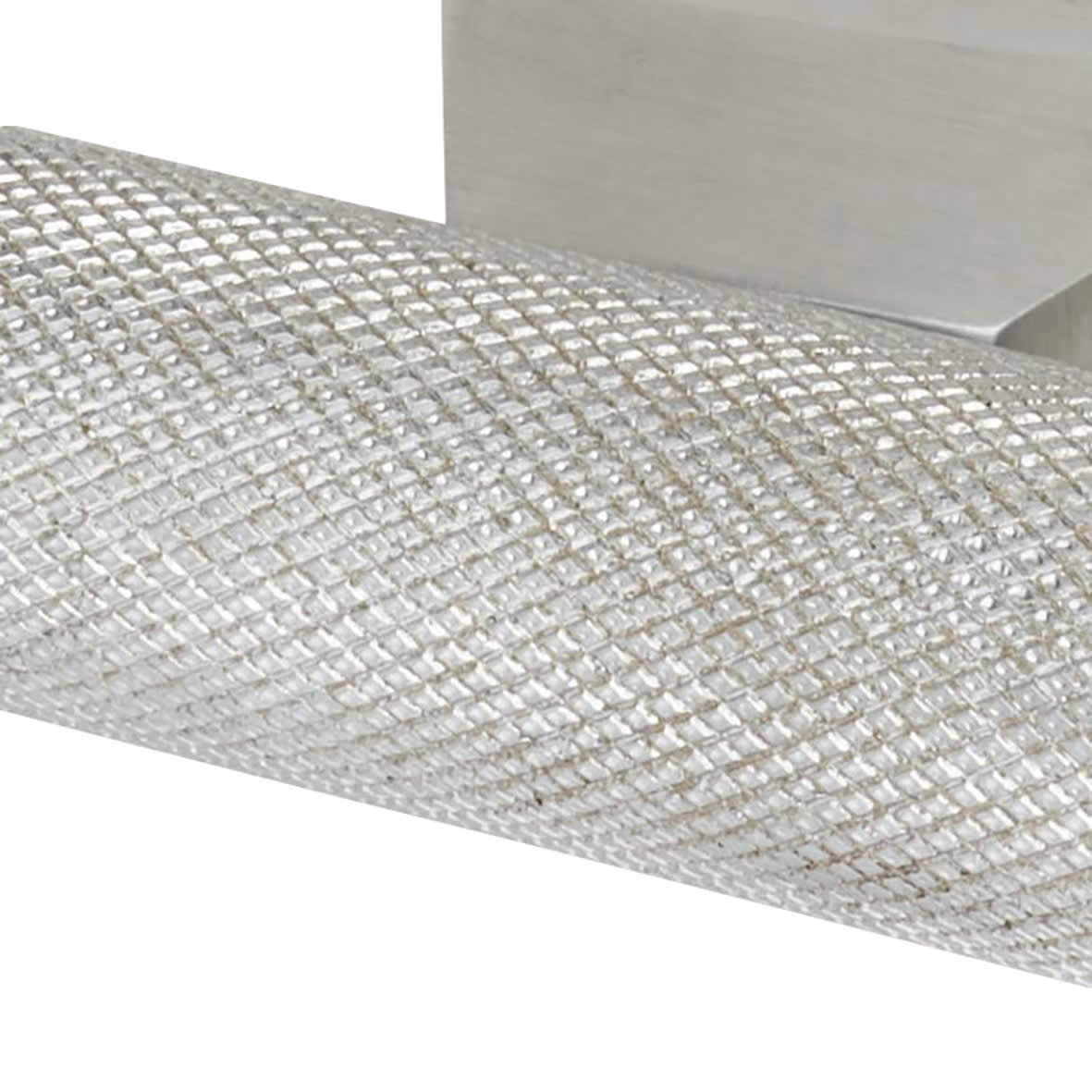 Rectangular Knurled Door Knocker - Satin Chrome - 145 x 100mm - view 4