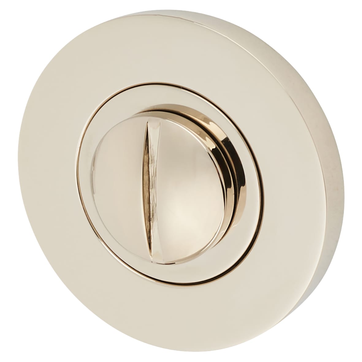 Bathroom Turn & Release - 50mm Diameter - Polished Nickel - view 2