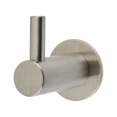 Single Coat Hook - 35 x 25mm - Satin Stainless Steel - view 2