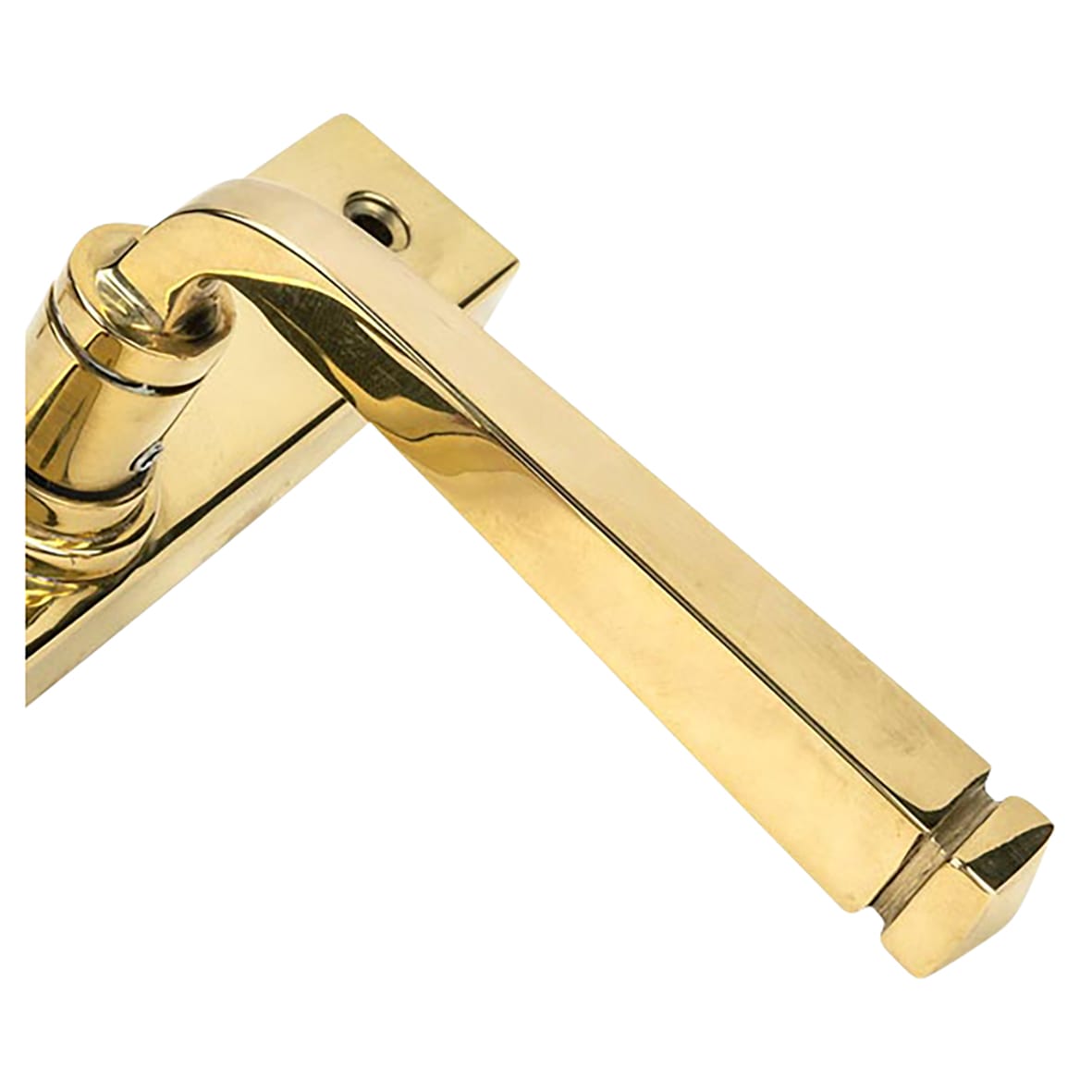 Polished Brass uPVC Slimline Multipoint Door Handles - 92mm c/c - Avon Range - view 3