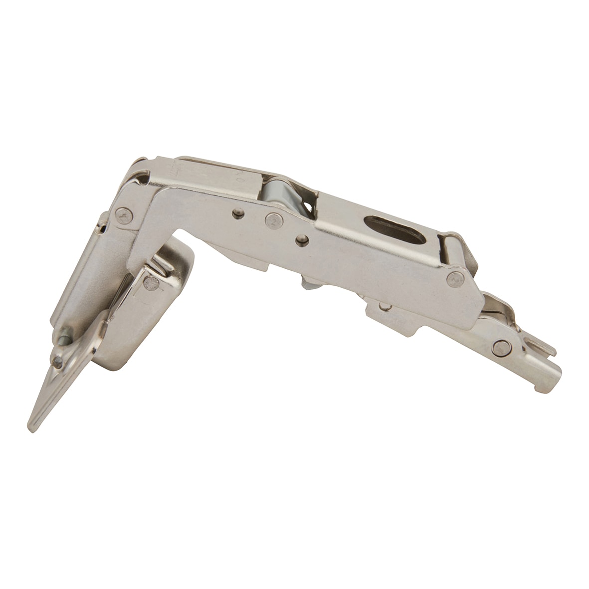 Slide On MODUL Cabinet Hinge Pack - 170° - Sprung - Overlay - Zinc Plated - Pair - view 4