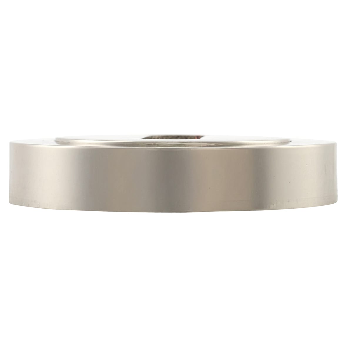 Escutcheon - 50mm Diameter - Keyhole - Polished Nickel - view 5