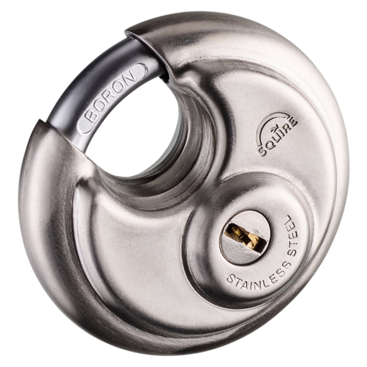 Disc Padlock - 70mm Body - 17 x 17.5mm Shackle - Keyed Alike - Silver - view 4