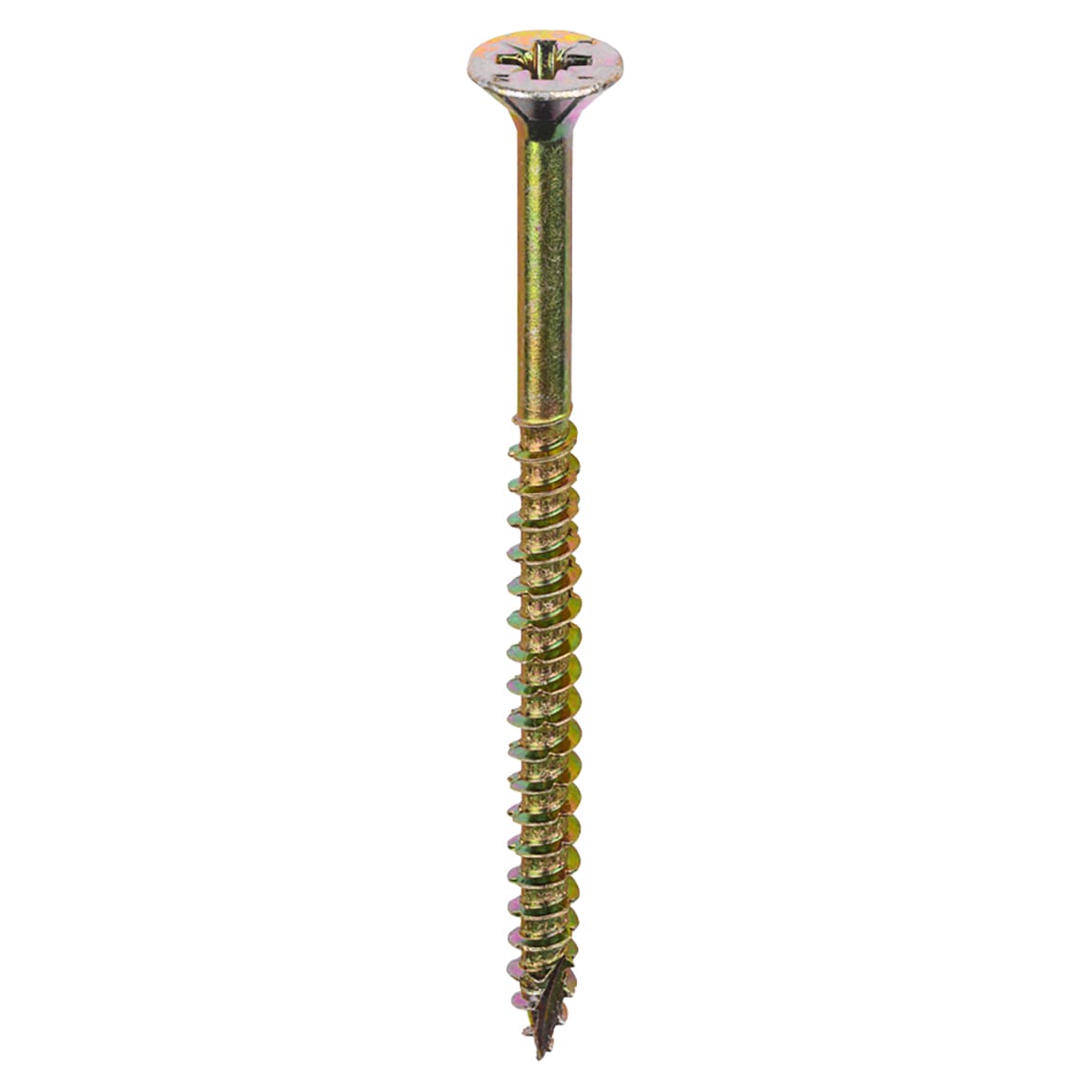 Velocity Pozi Countersunk Wood Screws - 6.0 x 80mm - Yellow Zinc - Pack of 200 - view 2