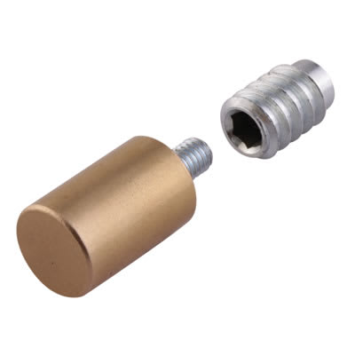 Bramah Rola Removable Egress Sash Window Stop - Satin Brass - 10 Body + 20 Inserts - view 2