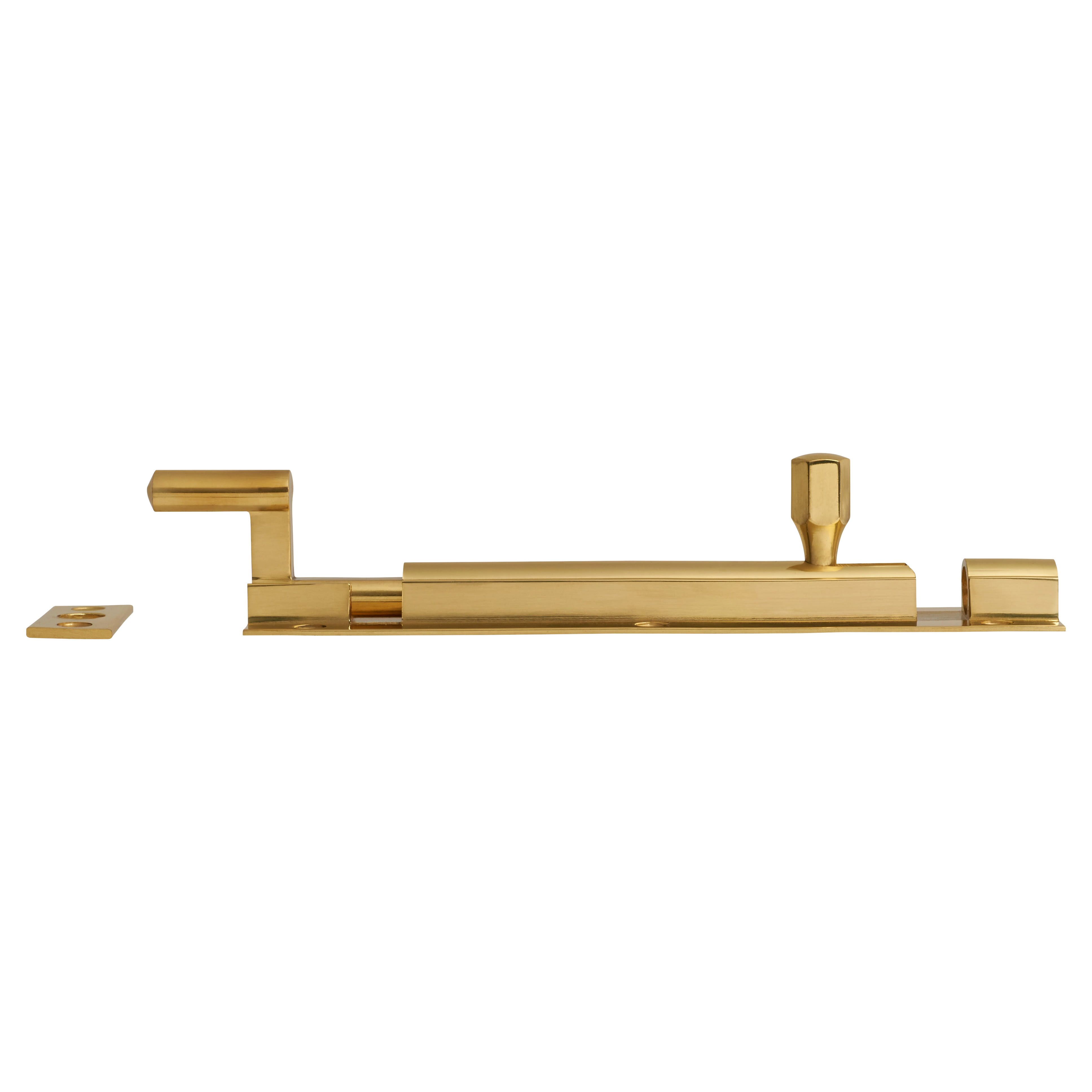 Polished Brass Necked Barrel Bolt - 150 x 32mm - view 3