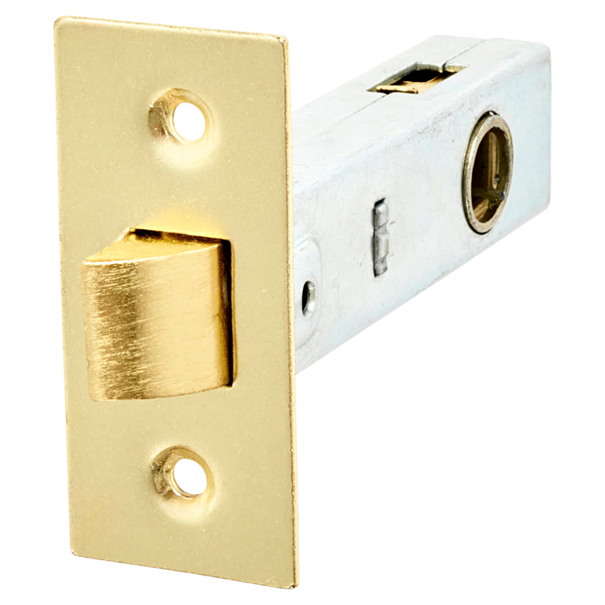 Budget Tubular Latch - 78mm Case - 57mm Backset - Square - Brass Plated - view 6
