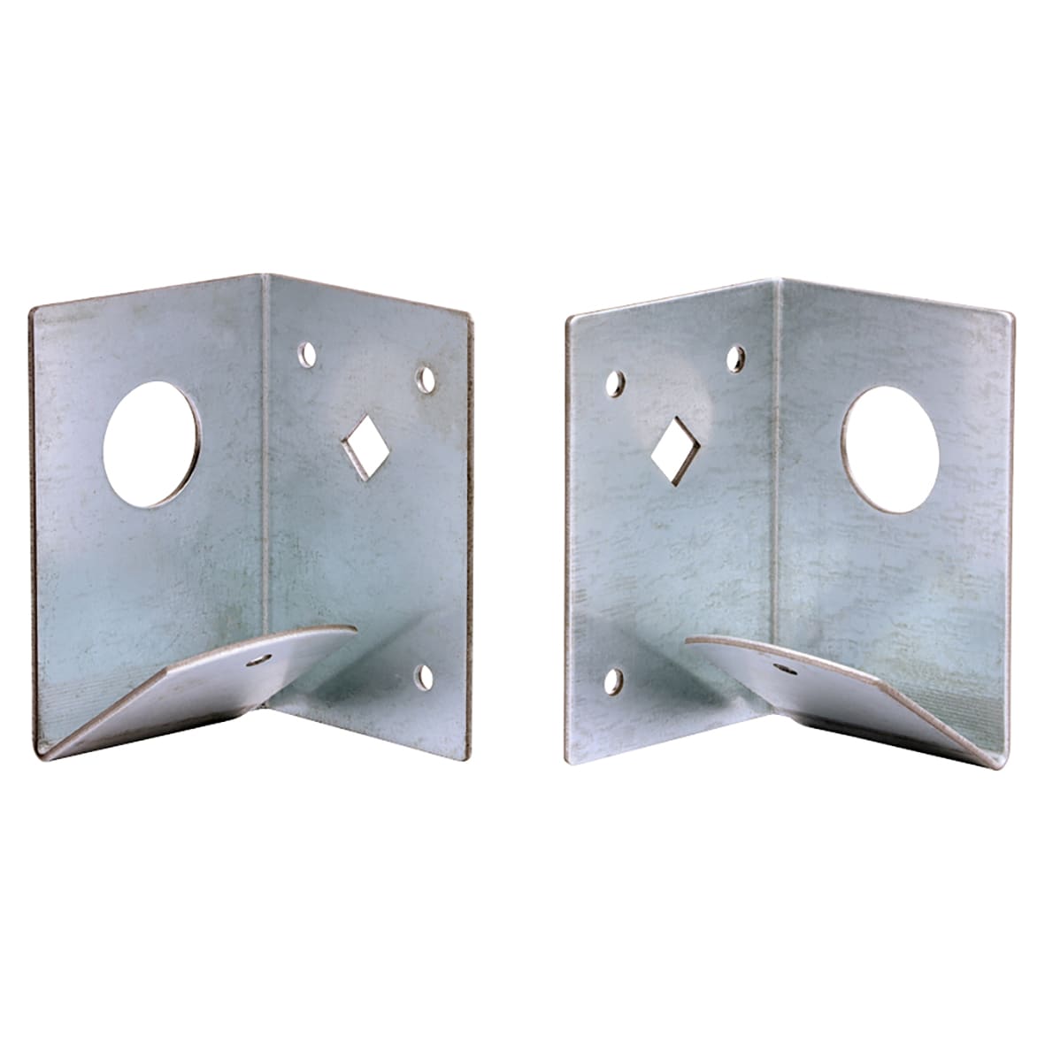 Fence Panel Arris Rail Support Bracket - 90 x 60mm - Galvanised - view 2