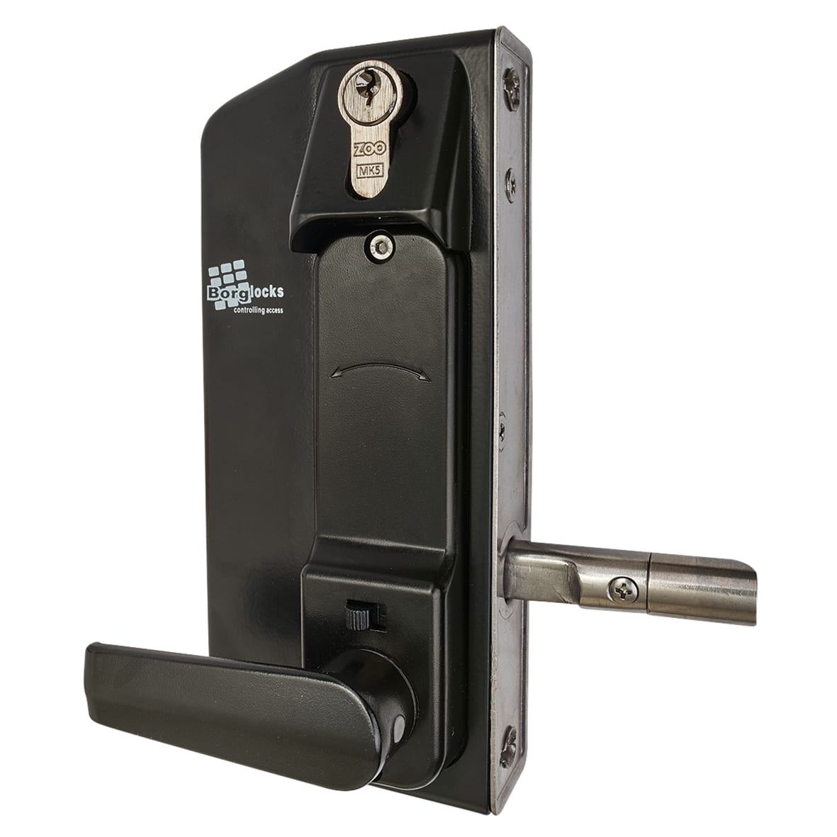 Borg BL3400 External Marine Grade Easicode Pro Push Button Gate Code Lock with Key Override - Black - view 4