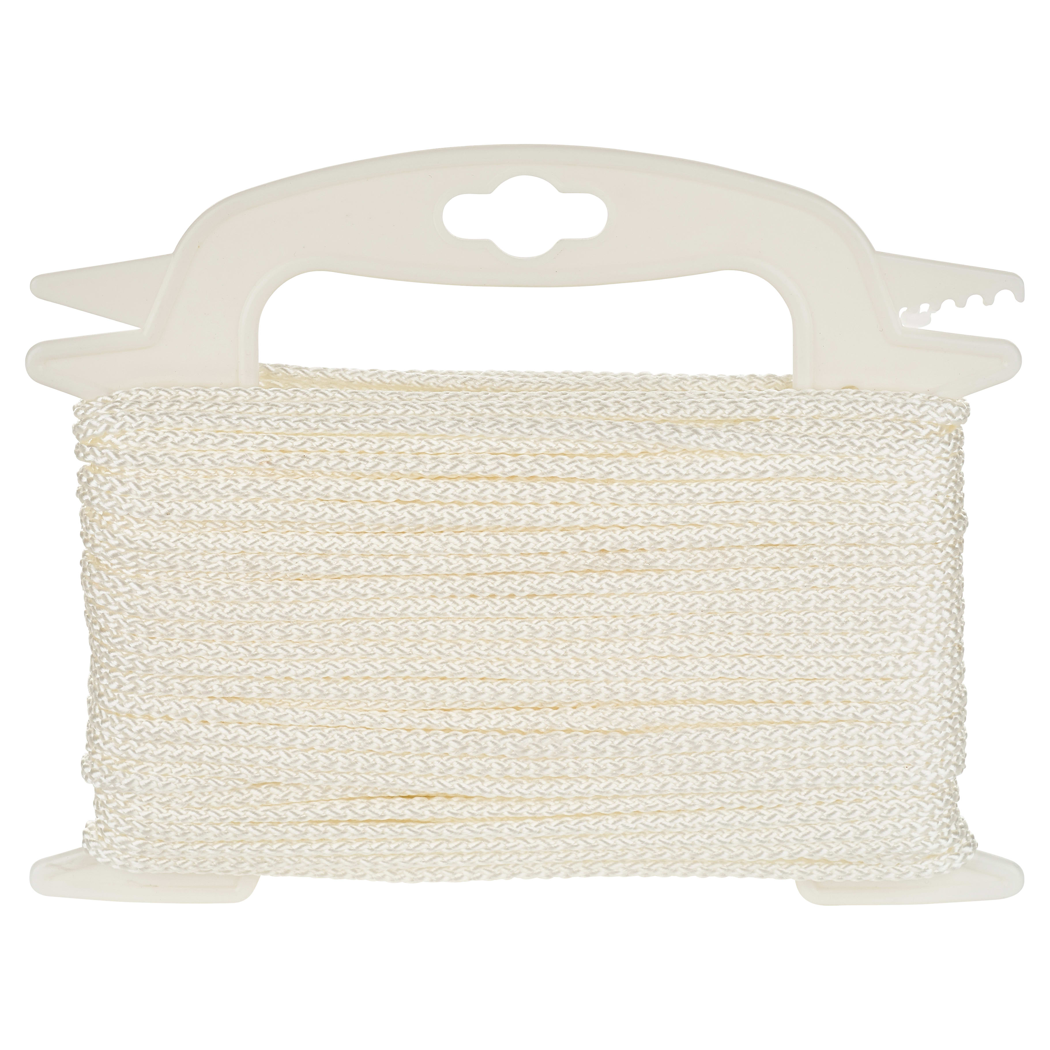 Multi Function Polypropylene Rope - 6mm x 20m Length - White - view 2
