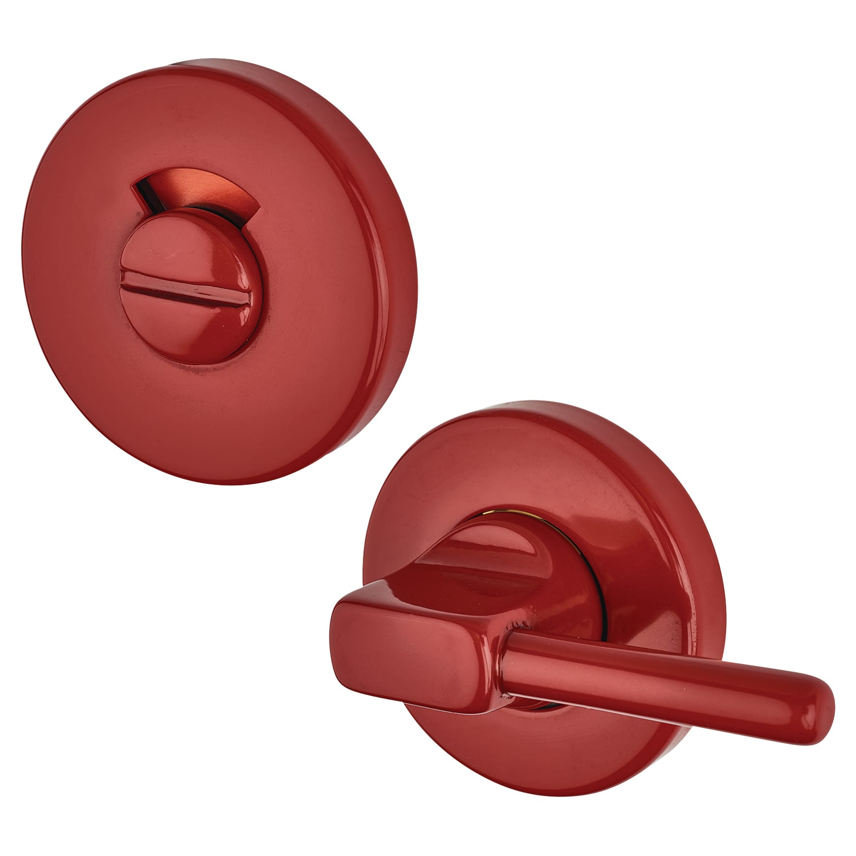 Nylon Disabled Bathroom Turn & Release - 52mm Diameter - Rouge Red - view 2