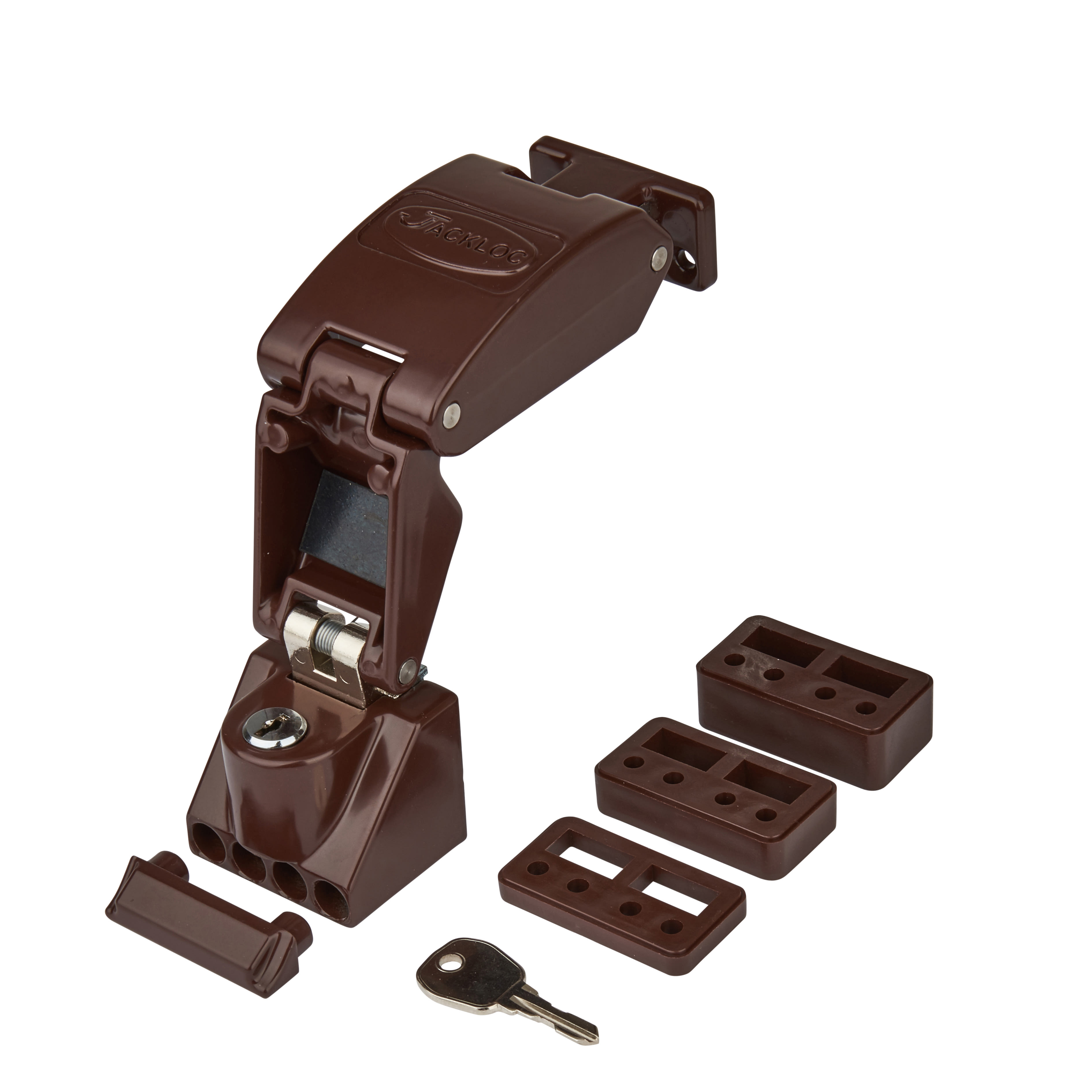 Titan Key-Locking Folding Window Restrictor - Brown - view 6