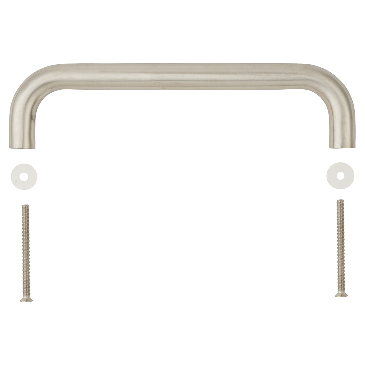 Satin Stainless Steel 19mm D-Bar Door Pull Handle - Bolt Fix - 225mm Centres - view 4