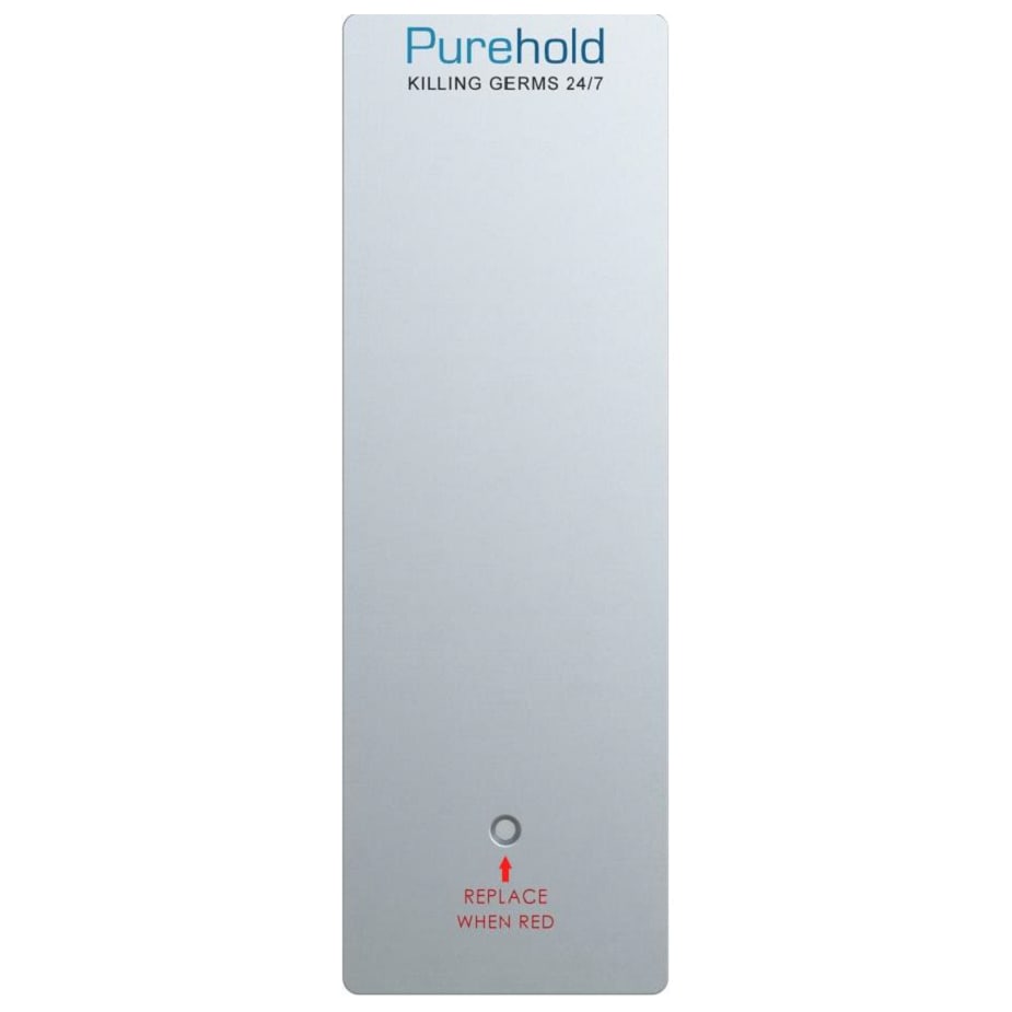 Purehold Aluminium Antibacterial Front and Back XXL Finger Plates - 600 x 120 x 15mm - Silver - view 3