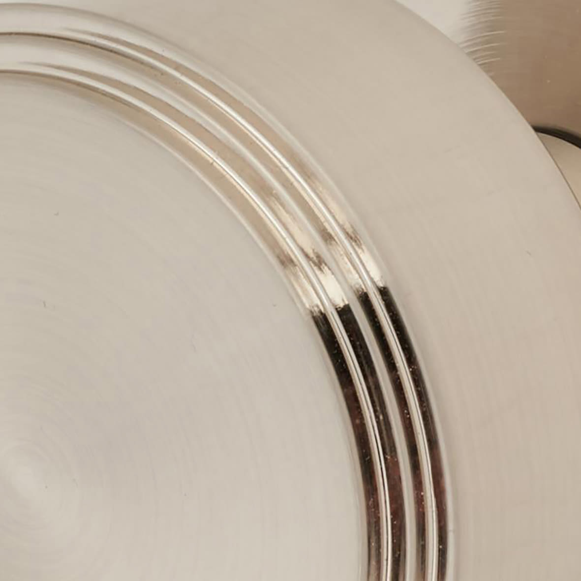 Satin Nickel Step Mortice Door Knob - 60mm Rose Diameter - view 2