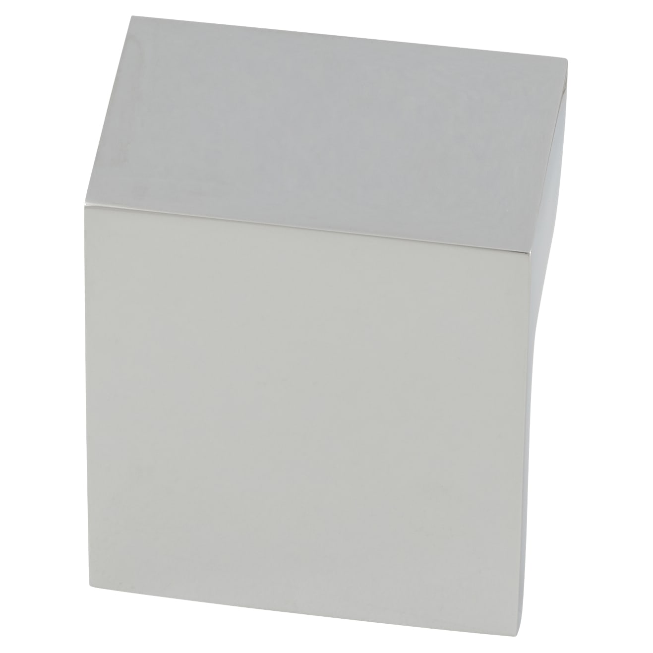 Motif Angled Cabinet Finger Pull Handle - 32mm Centres - Polished Chrome - view 2