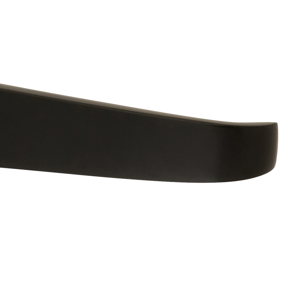 Matt Black Budget Straight Latch Door - Short Plate - Mia Range - 114 x 42mm - view 3