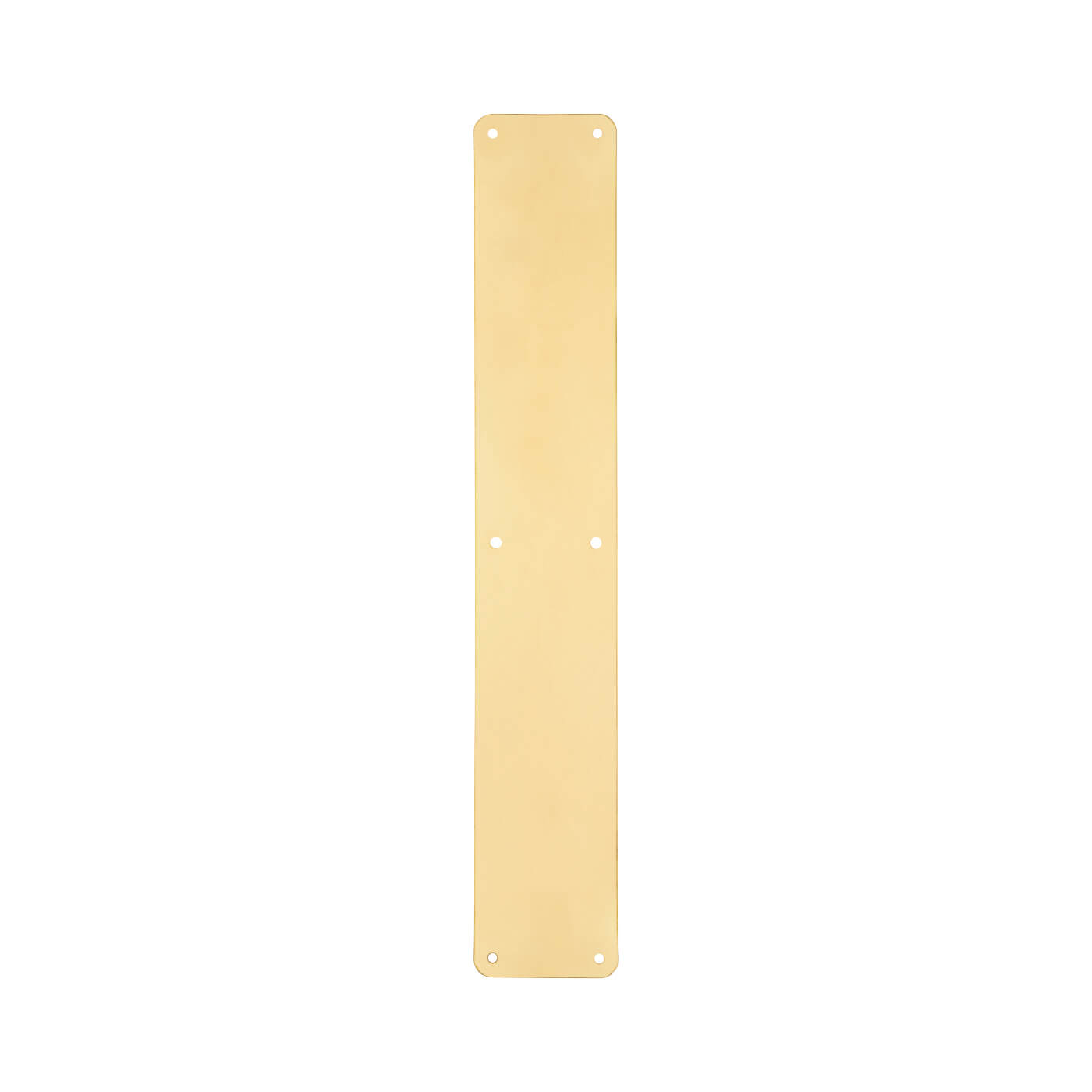 Solid Brass Plain Finger Plate - 450 x 75 x 1.5mm - Polished - view 2