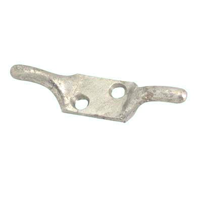 Twin Horn Cleat Hook - 100mm Length - Galvanised - view 2