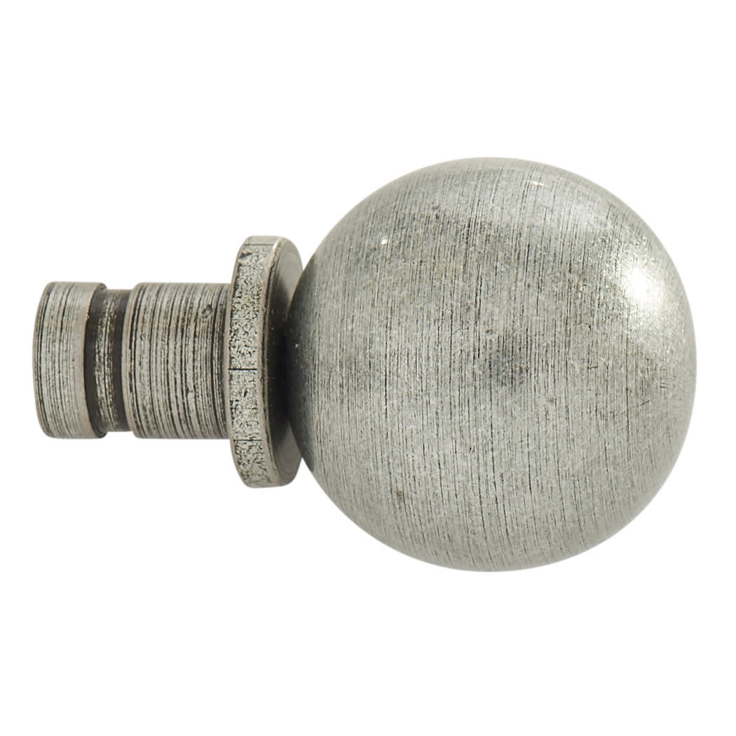 Ball Curtain Finials - Pewter - view 2