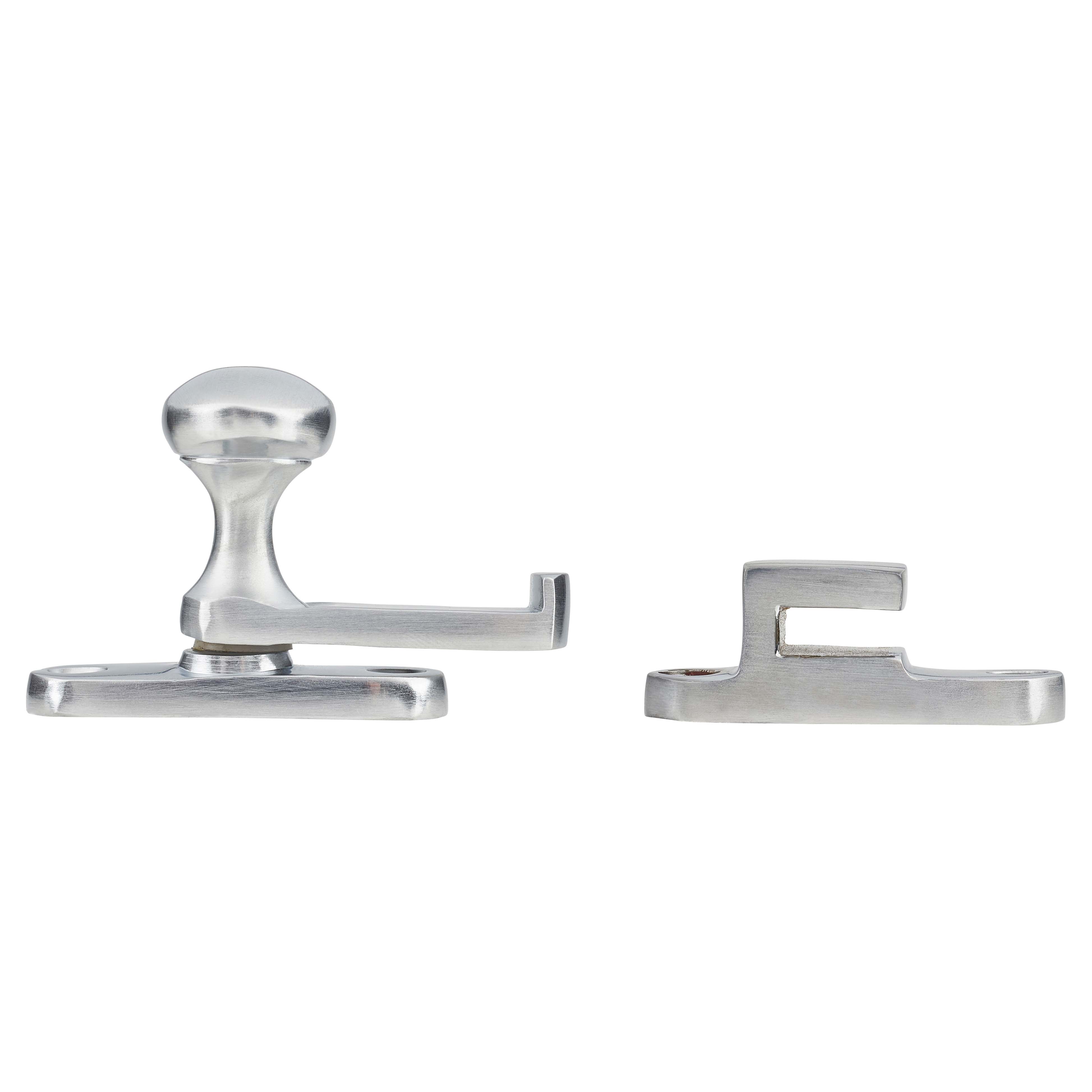 Throw Over Latch - 67 x 18 x 43mm - Satin Chrome - view 3