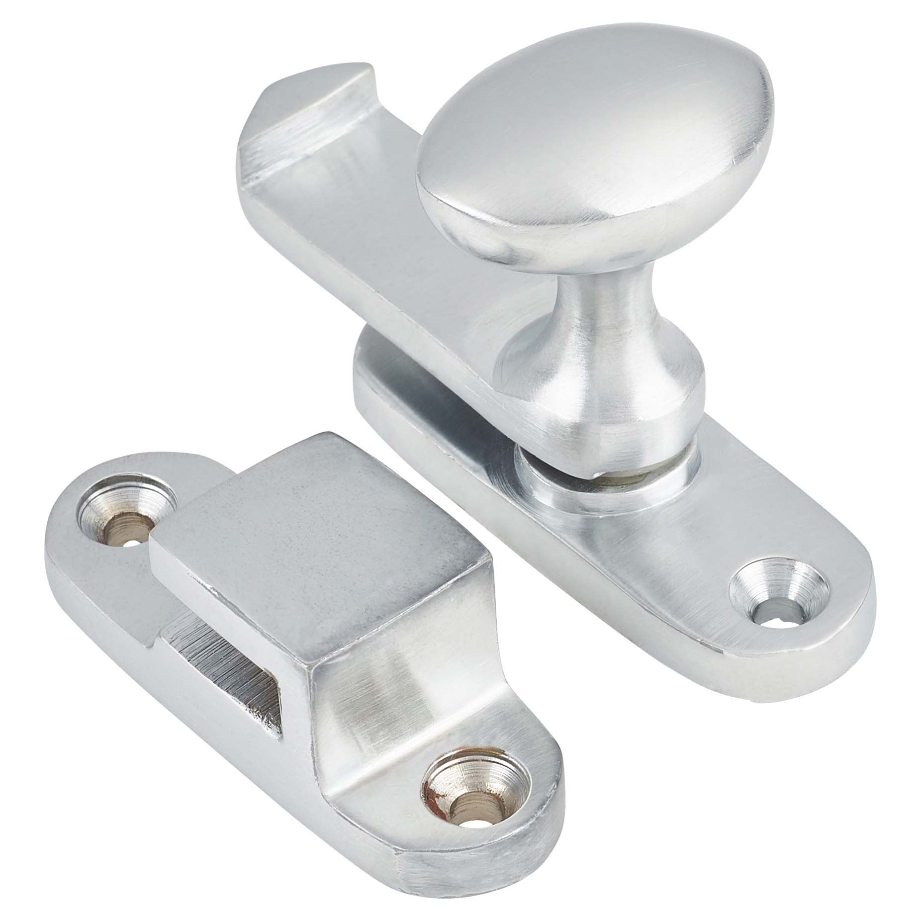 Throw Over Latch - 67 x 18 x 43mm - Satin Chrome - view 4