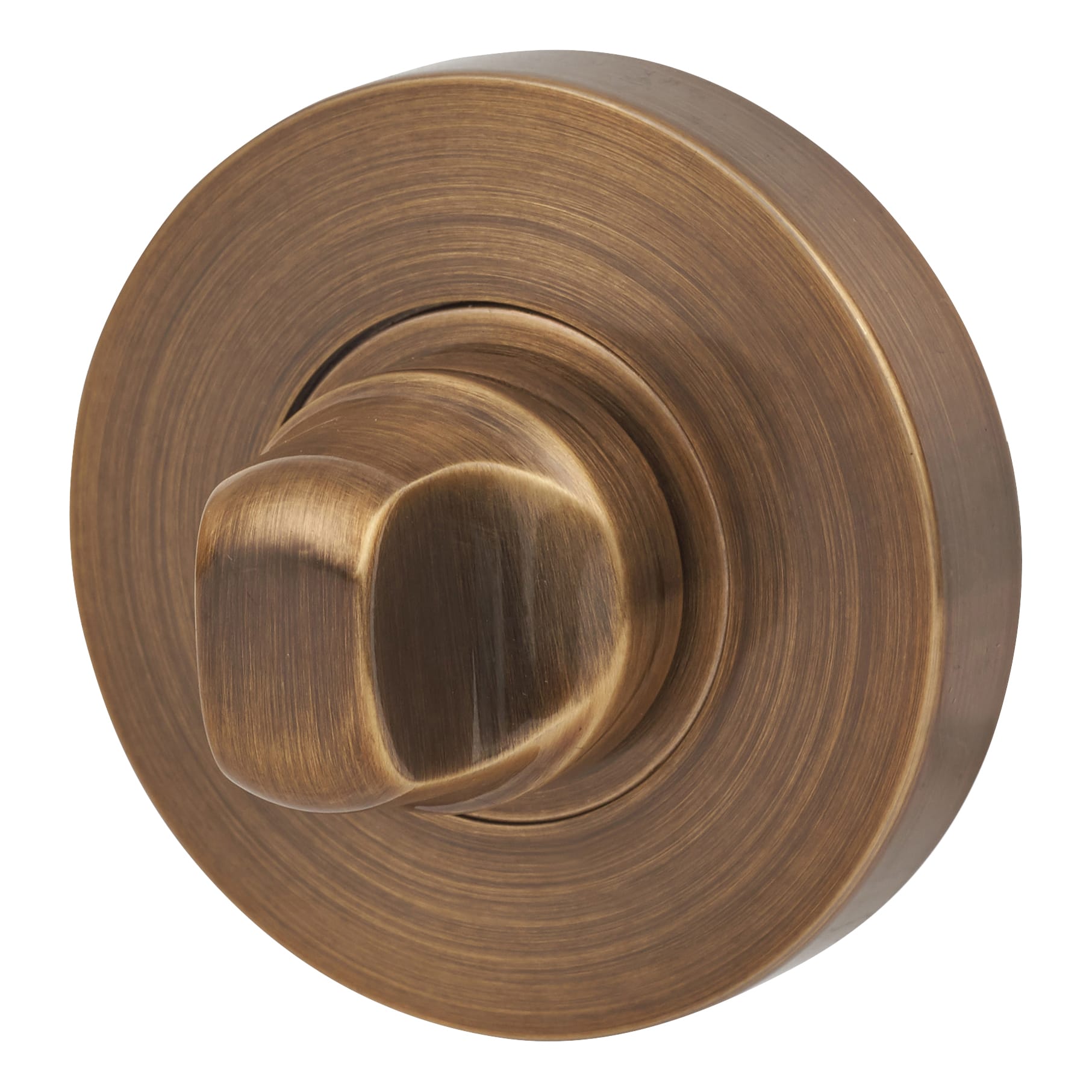 Bathroom Turn & Release - 52mm Diameter - Antique Brass - view 5