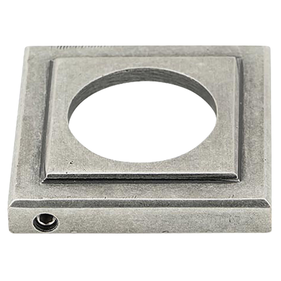 Pewter Door Handles on Square Rose - Avon Range - view 3