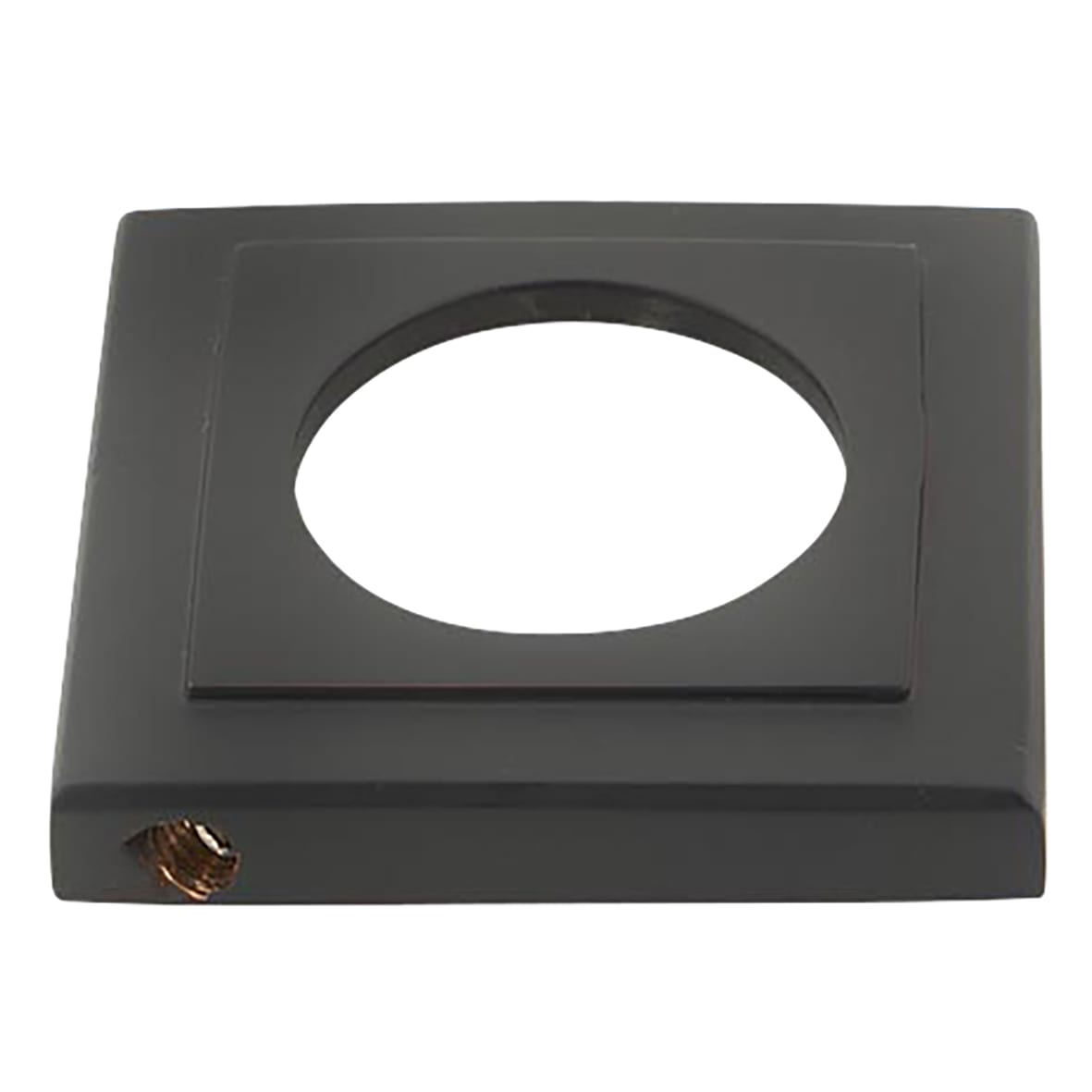 Aged Bronze Door Handles on Square Rose - Newbury Range - view 3