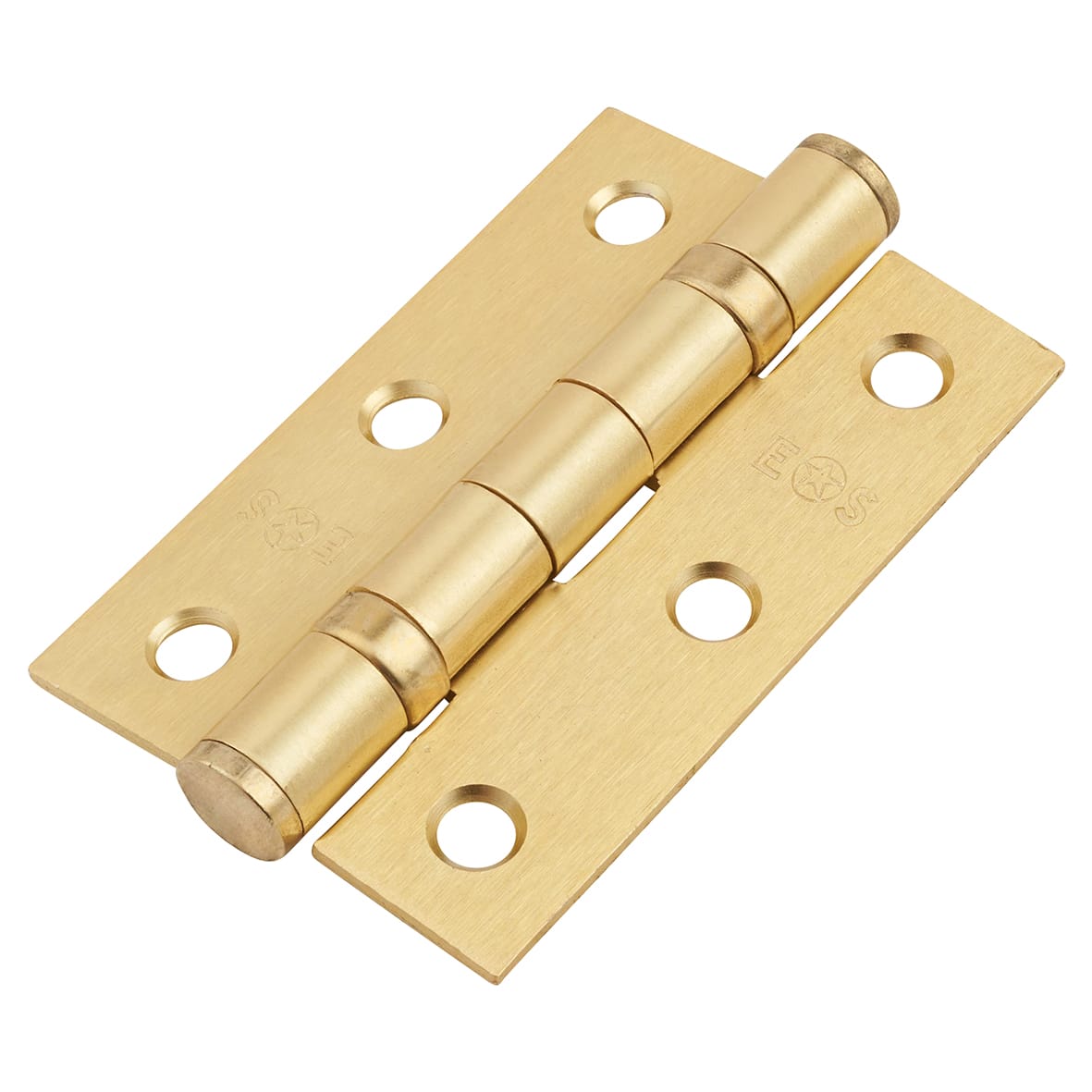 Brass Satin Brass Latch Door Handles on Rose Ultimate Door Pack - Sines Range - view 5
