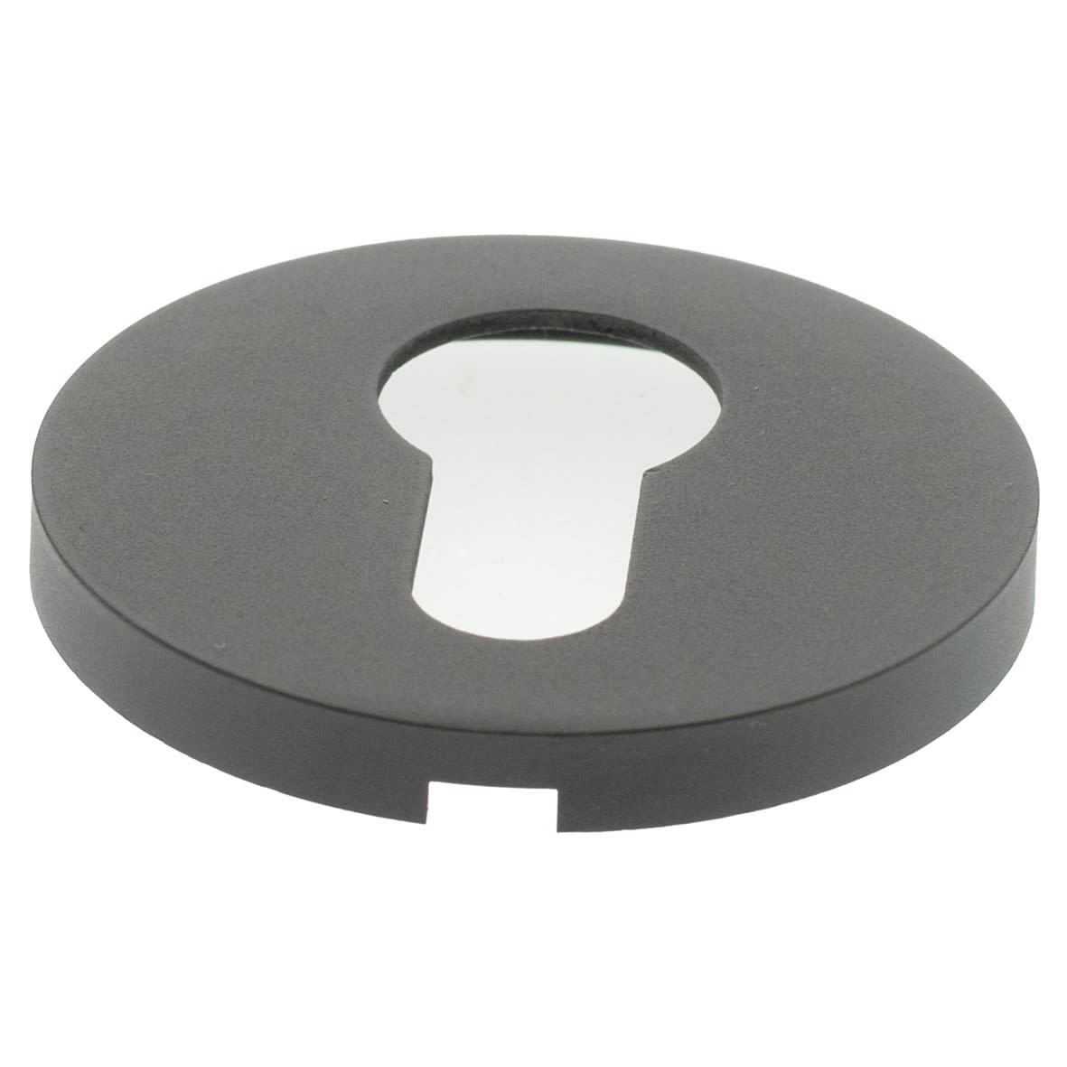 Millhouse Brass Escutcheon - 51mm Diameter - Euro - Urban Dark Bronze - Pair - view 4