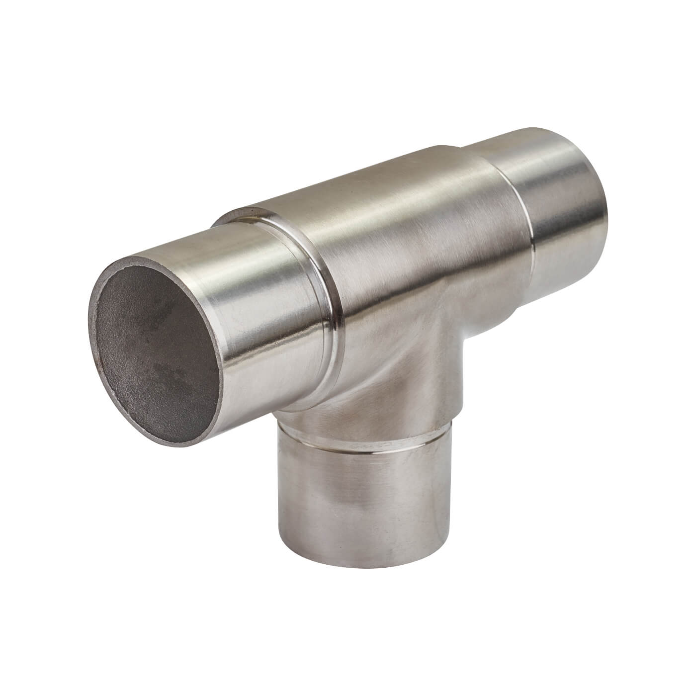 3 Way Equal Tee - 304 Brushed Satin Stainless Steel - view 2