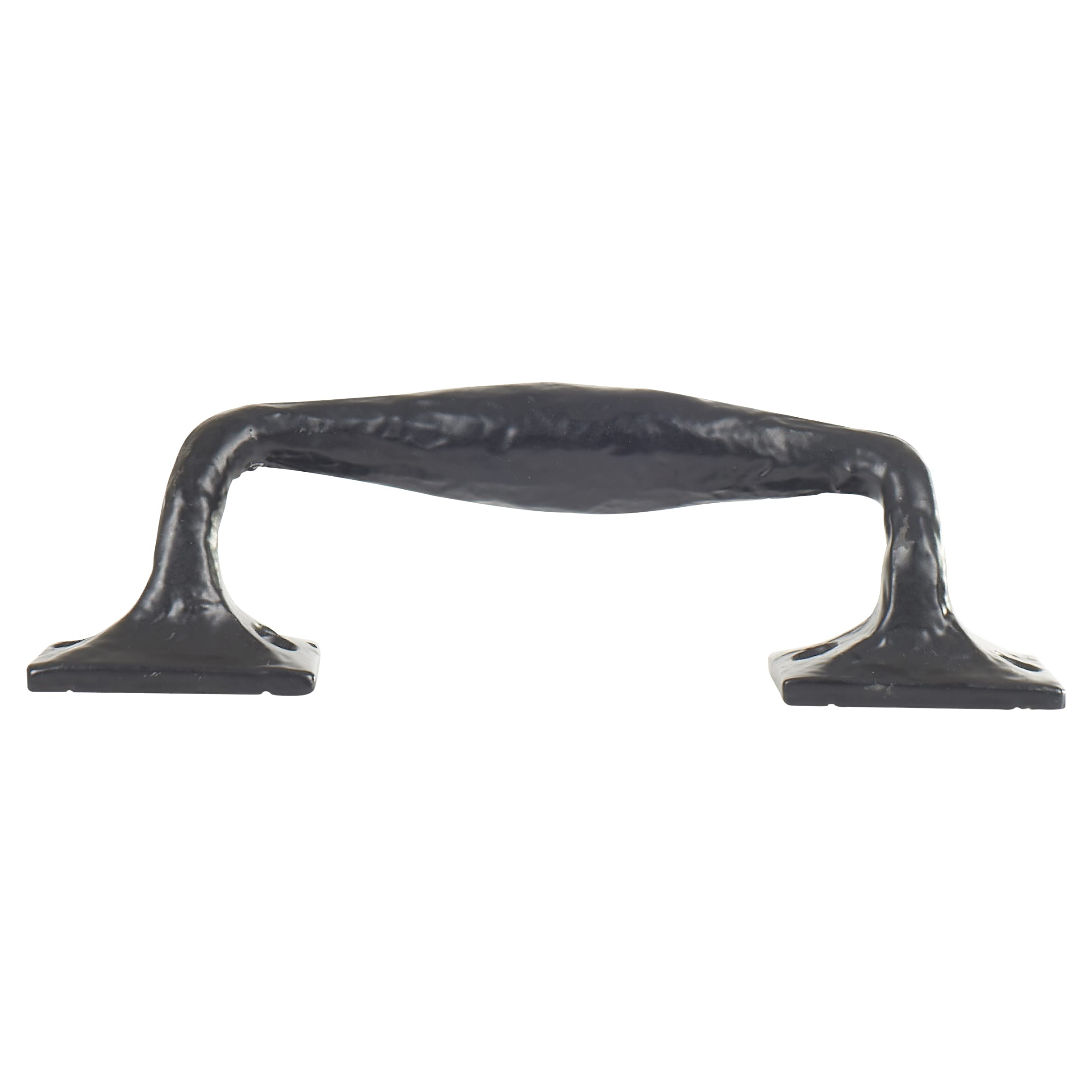 33mm D-Bar Cabinet Pull Handle - 155mm Centres - Antique Black Iron - view 3
