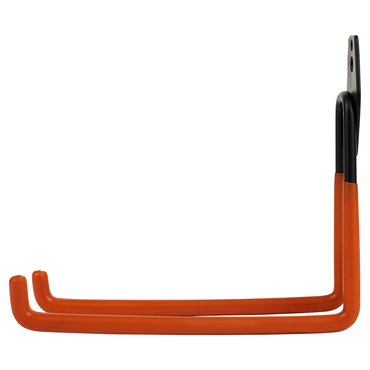 Tubular Garage and Shed Double Storage Hook - 190mm Depth - Black & Orange - view 2