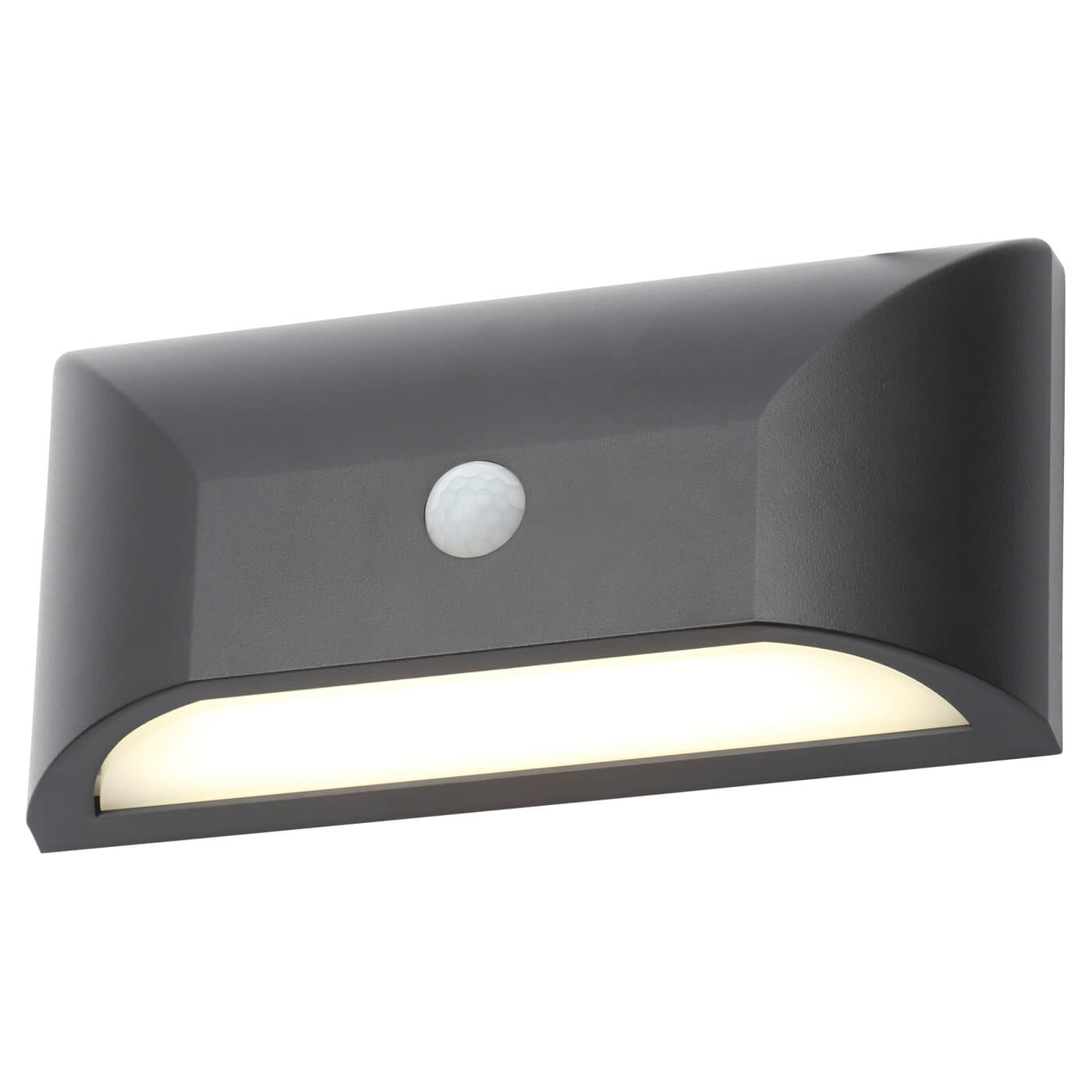 Forum Coast Poole 5W LED Outdoor Down Wall Light with PIR - IP65 - 4000K Cool White - Black - view 3
