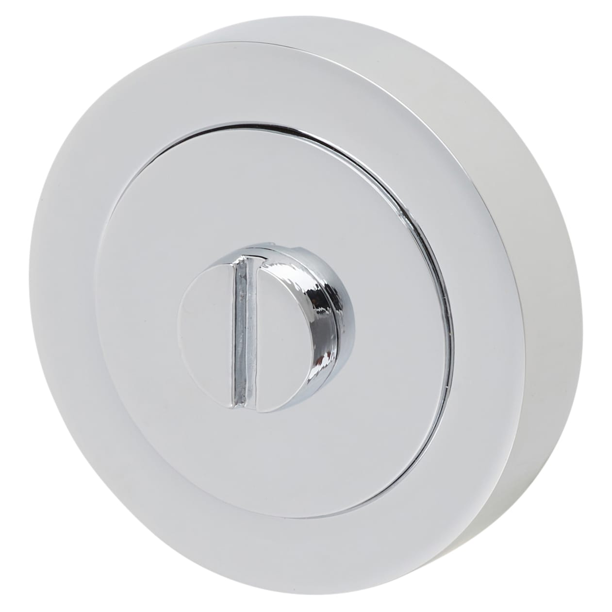 Brass Bathroom Turn & Release - 50mm Diameter - Polished Chrome - view 2